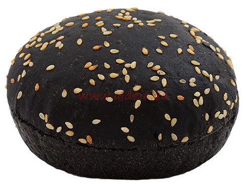 Булочка "Для гамбургера 40 Ф" Чорна з кунжутом