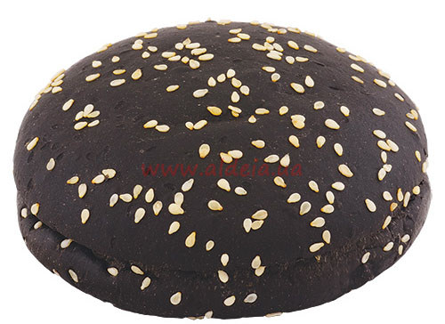 Булочка "Для гамбургера 70 Ф" Чорна з кунжутом